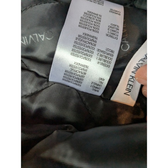 NWT $195 Calvin Klein Men's XL Black Lightweight Bomber Jacket Full Zip - Picture 13 of 14